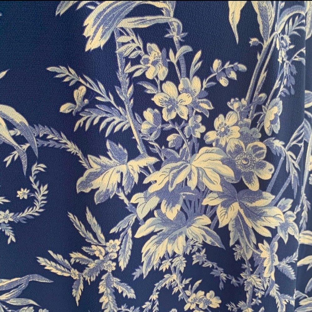 Talbots Etched Toile Belted Smocked Dress - Picture 9 of 12